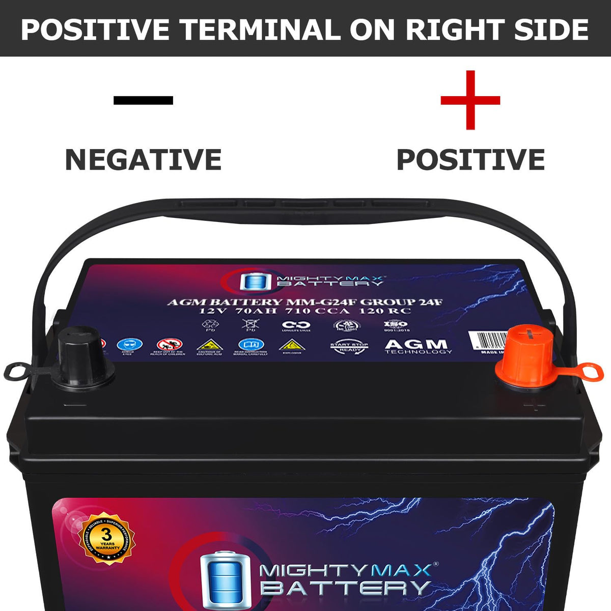 12V 70Ah AGM Replacement Battery W8590