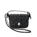 Genuine Leather Floral Embossed Crossbody Bag G266