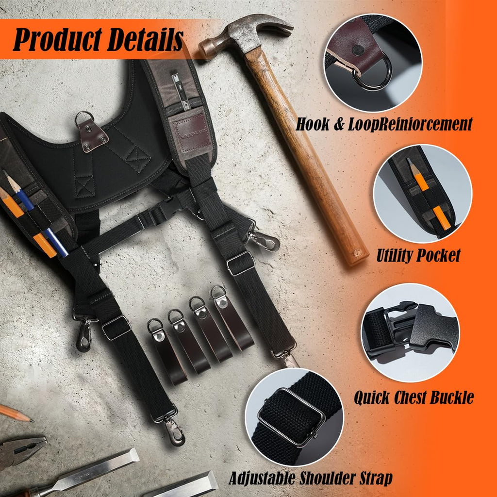 Canvas Tool Belt Suspenders C4829