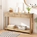 Fluted Console Table with Drawers A203983