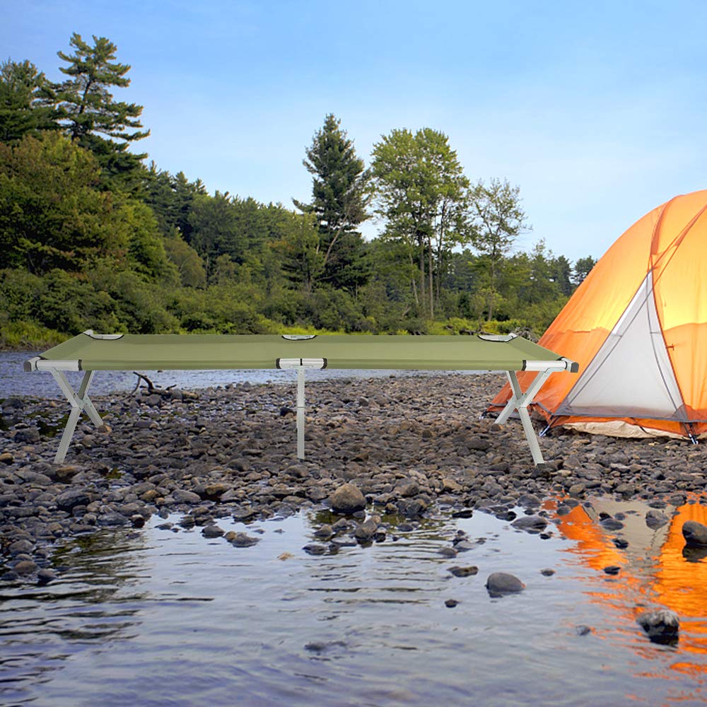 Portable Folding Camping Cot with Carrying Bag O88322