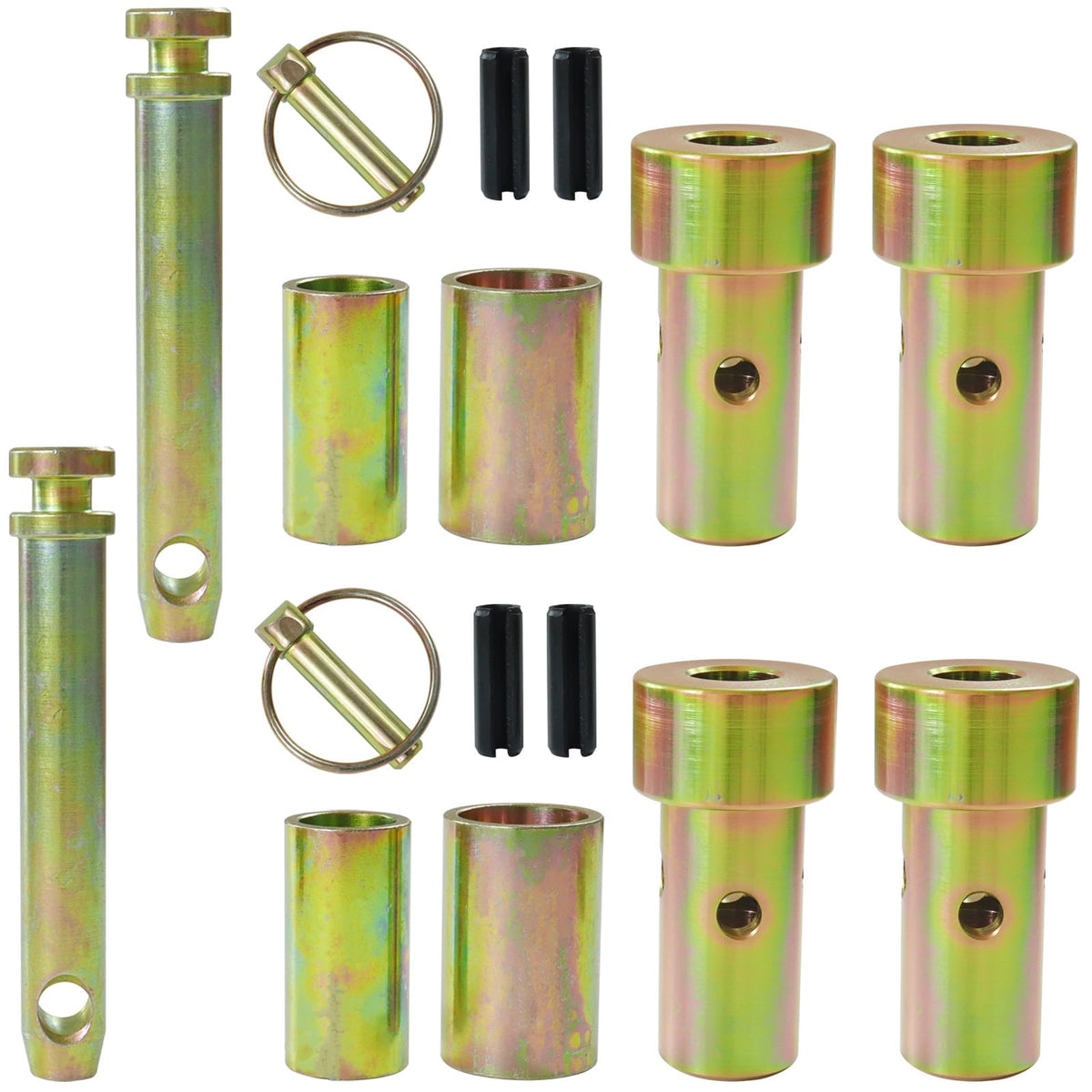 2 Pack Cat 1 Quick Hitch Adapter Bushings with Top Link Pin and Lynch Pin A174