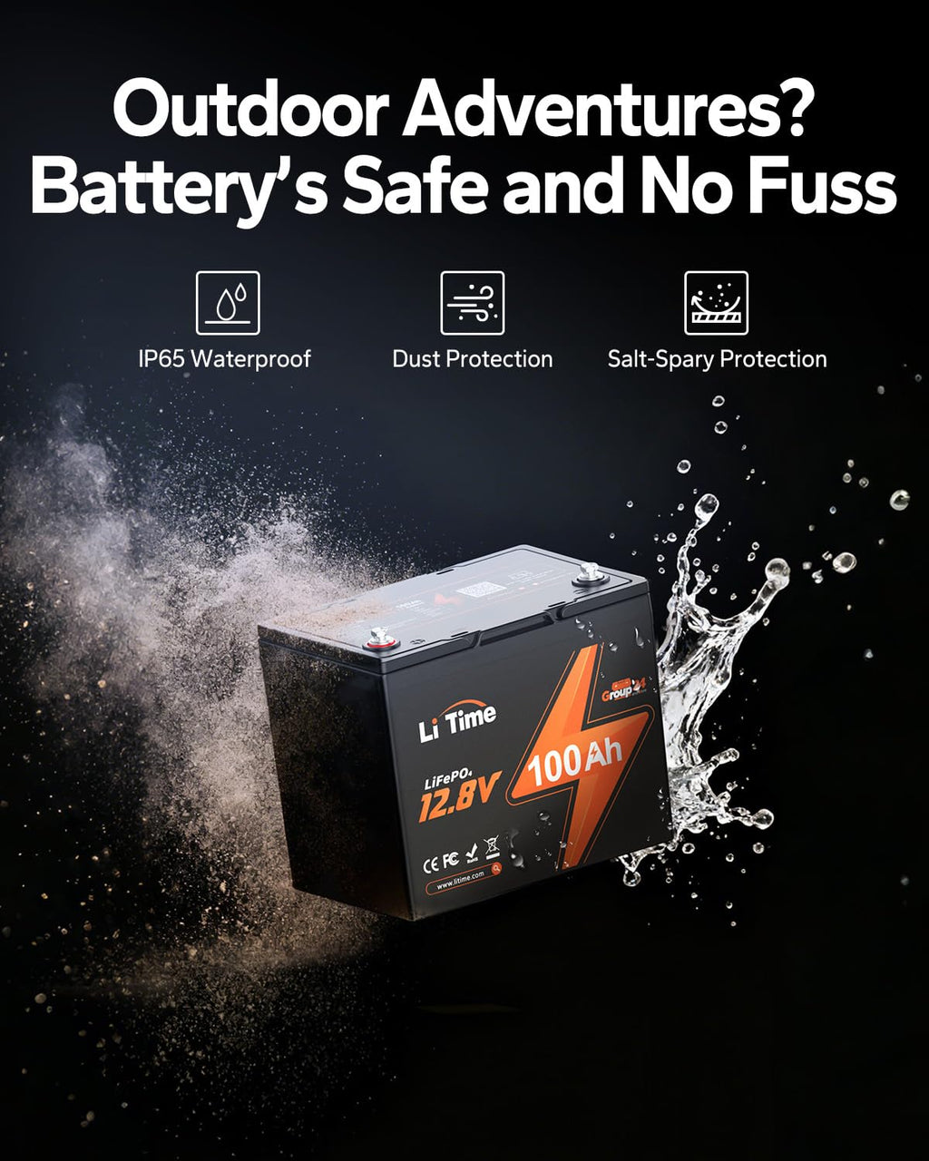 12v 100Ah LiFePO4 Lithium Battery A599952