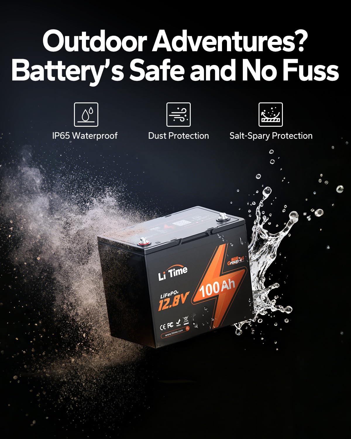 12v 100Ah LiFePO4 Lithium Battery A599952