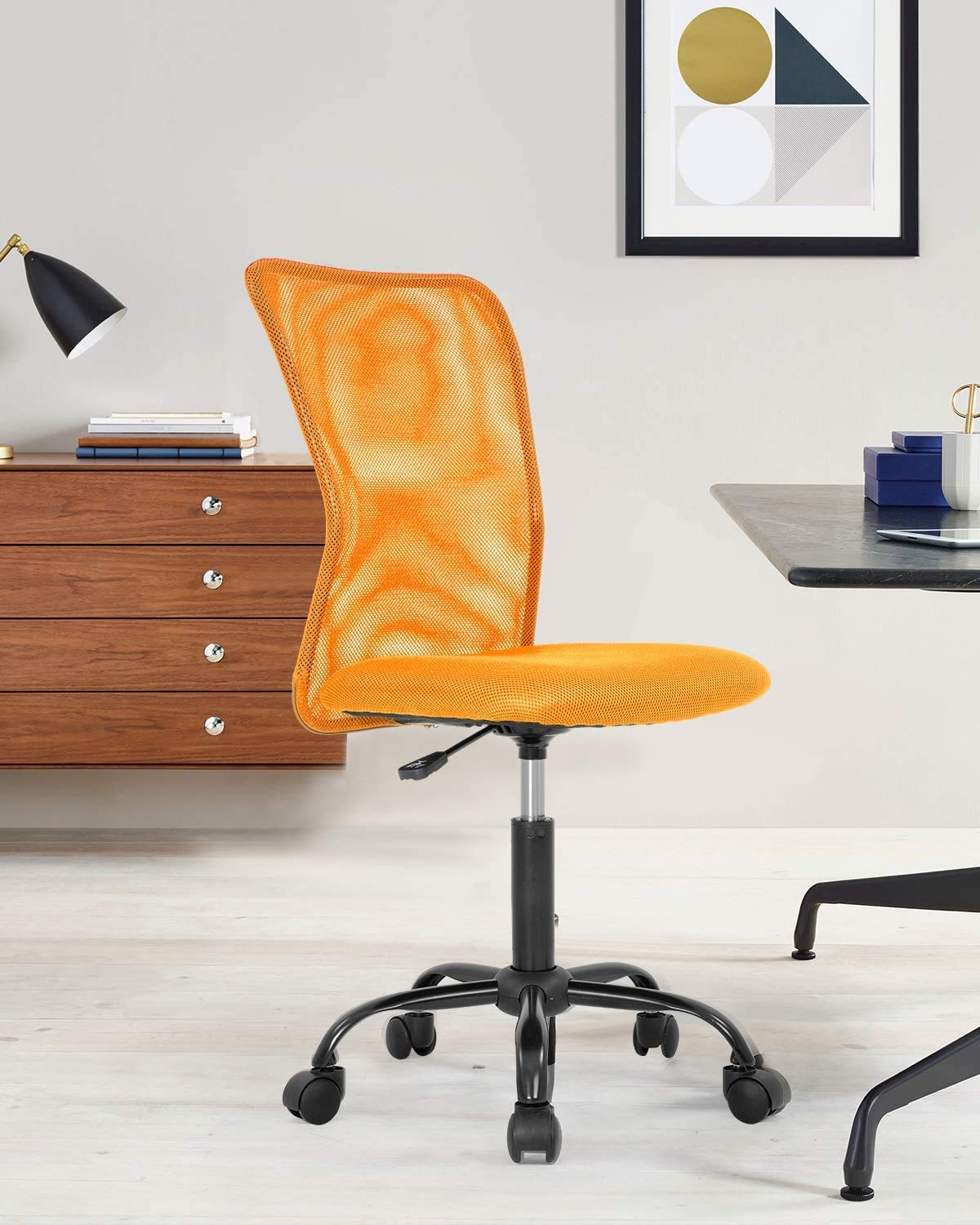 Orange Ergonomic Mesh Office Chair W511