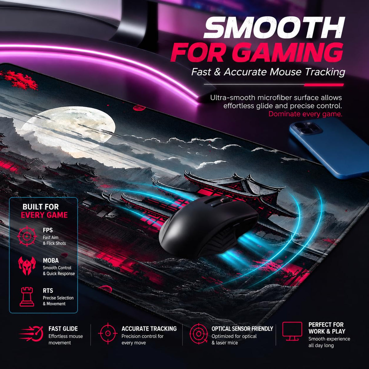 Large Gaming Mouse Pad Q4002