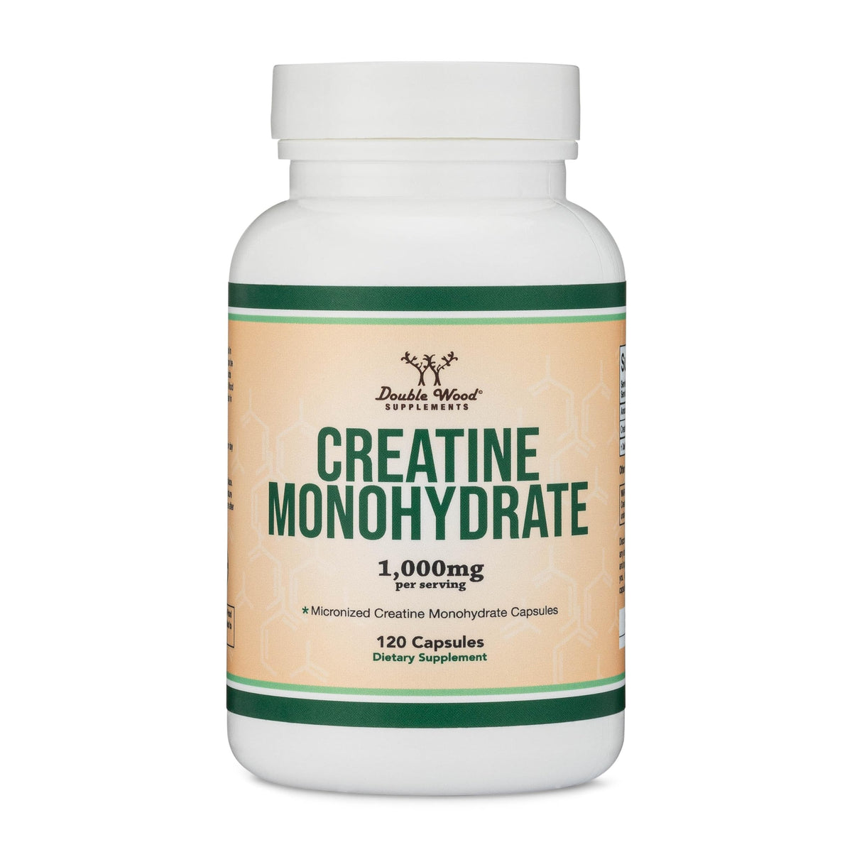 Creatine Monohydrate Capsules 1,000mg Vegan 120 Capsules P251323