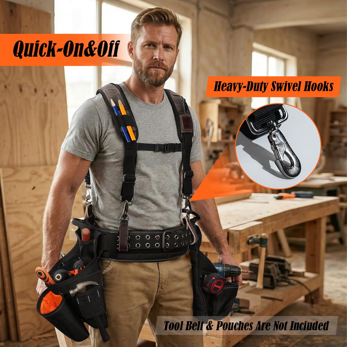 Canvas Tool Belt Suspenders C4829
