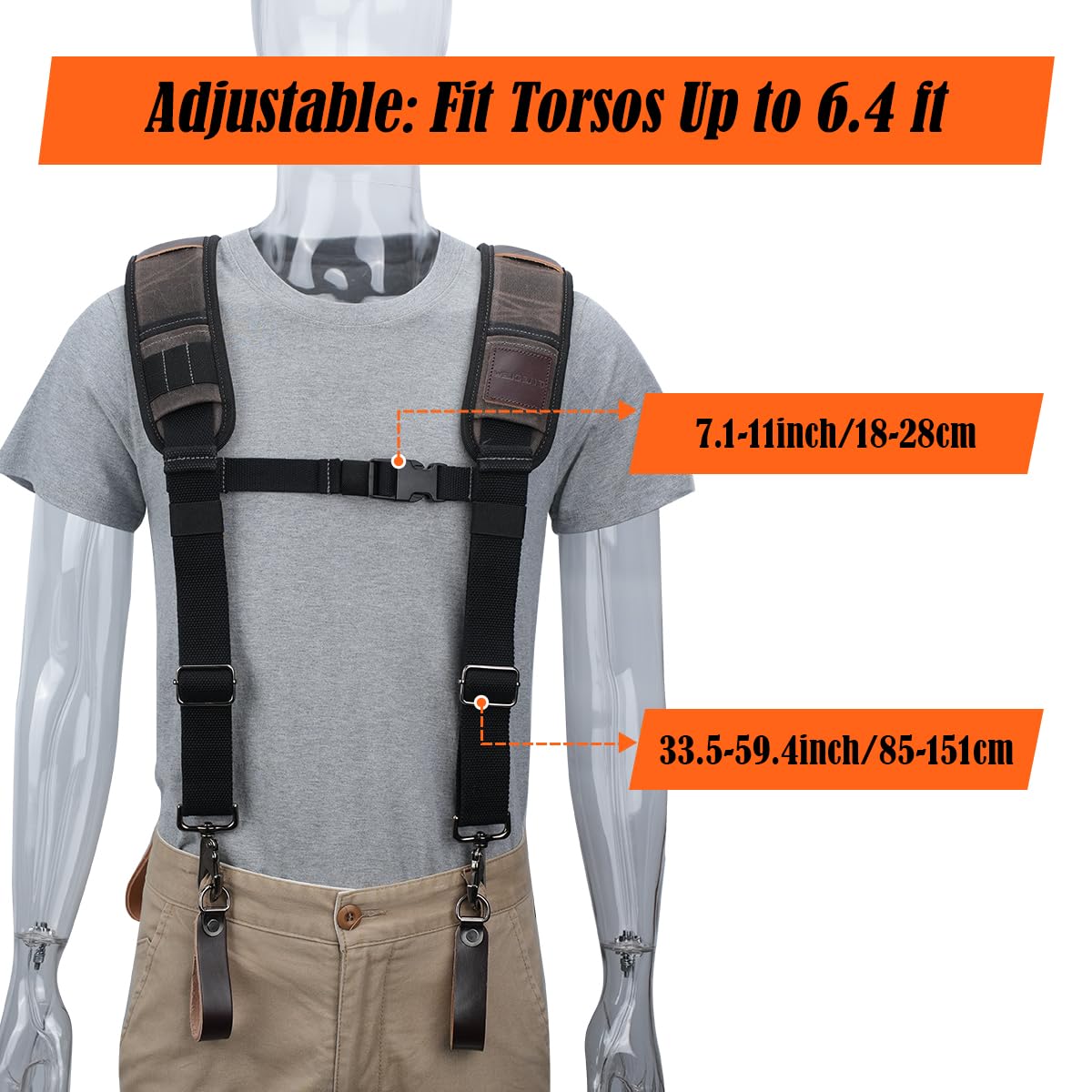 Canvas Tool Belt Suspenders C4829