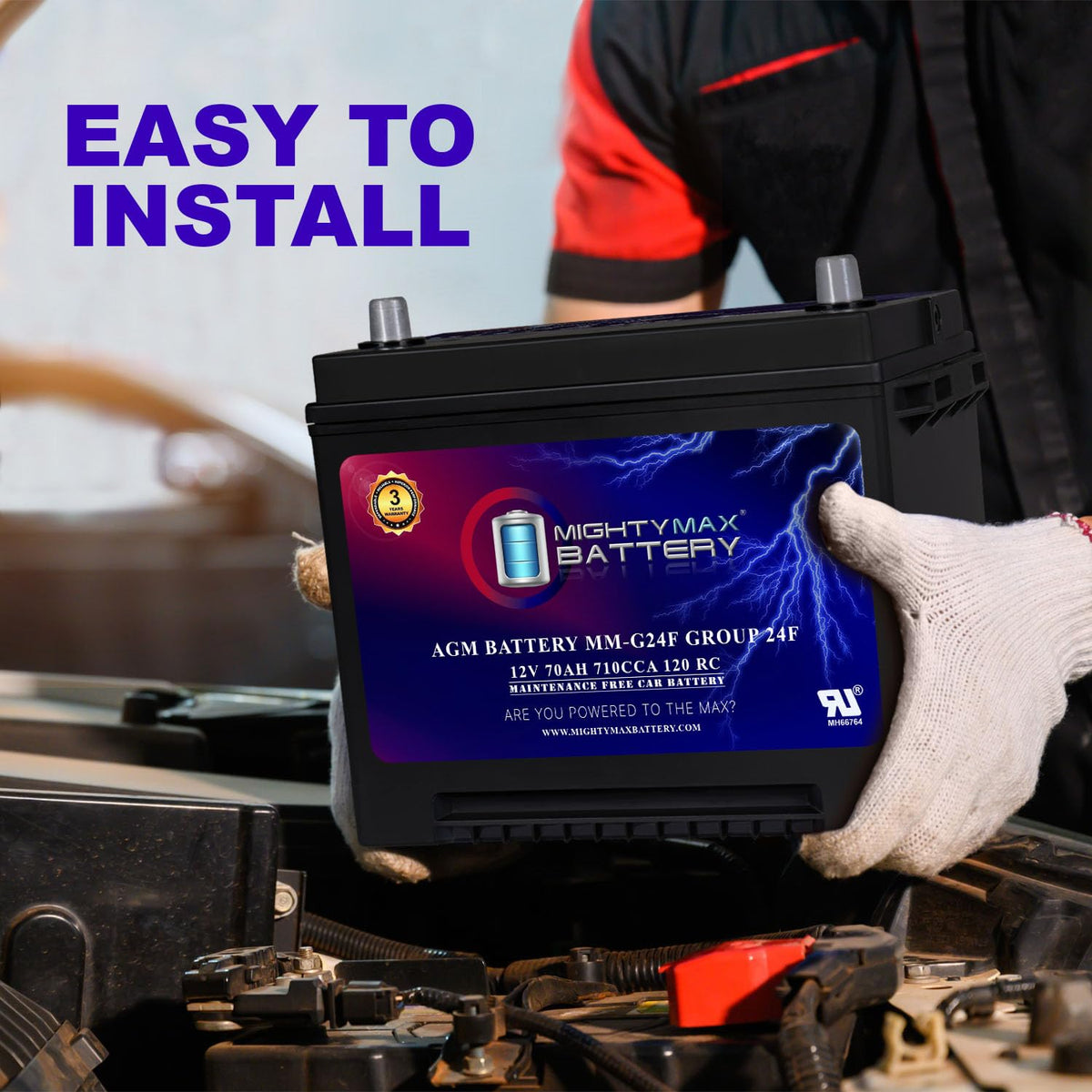 12V 70Ah AGM Replacement Battery W8590