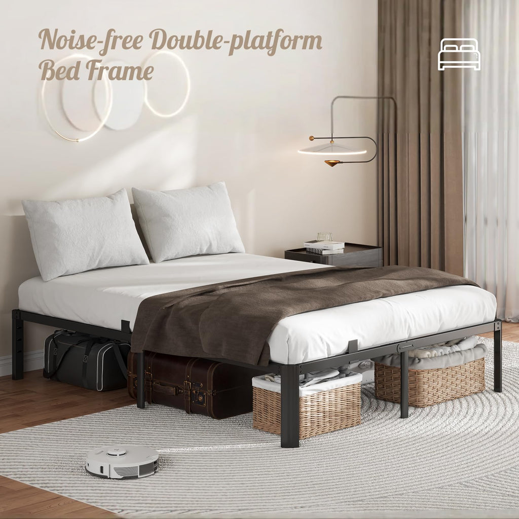 King Size 18 Inch Heavy Duty Platform Bed Frame E609