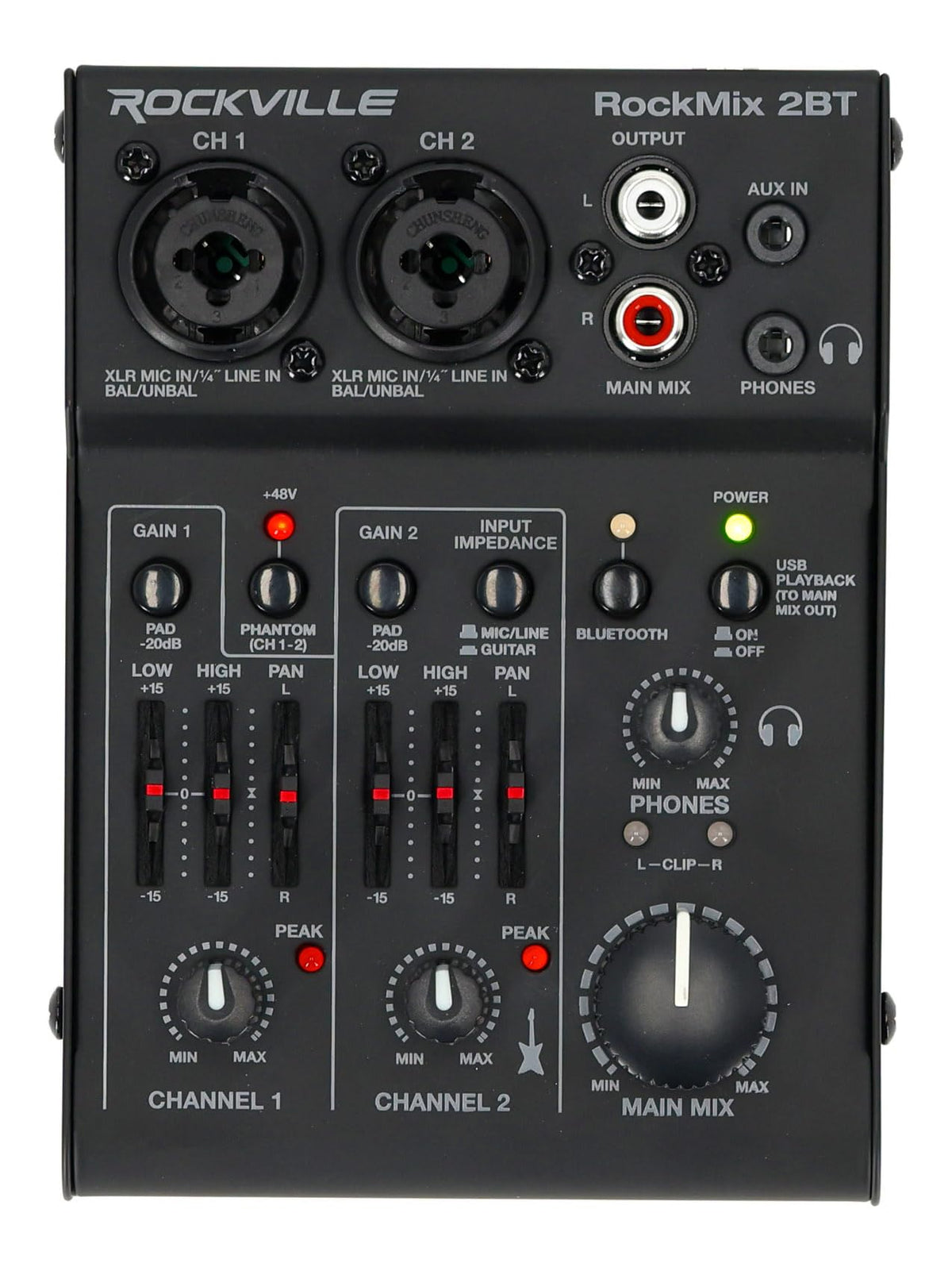 2-Channel USB Interface Mixer with Bluetooth U52975