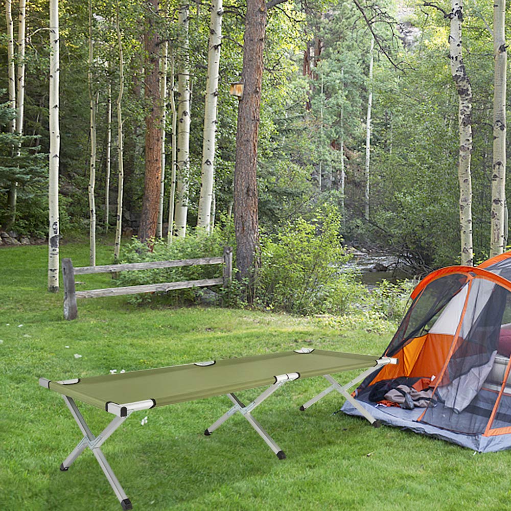 Portable Folding Camping Cot with Carrying Bag O88322