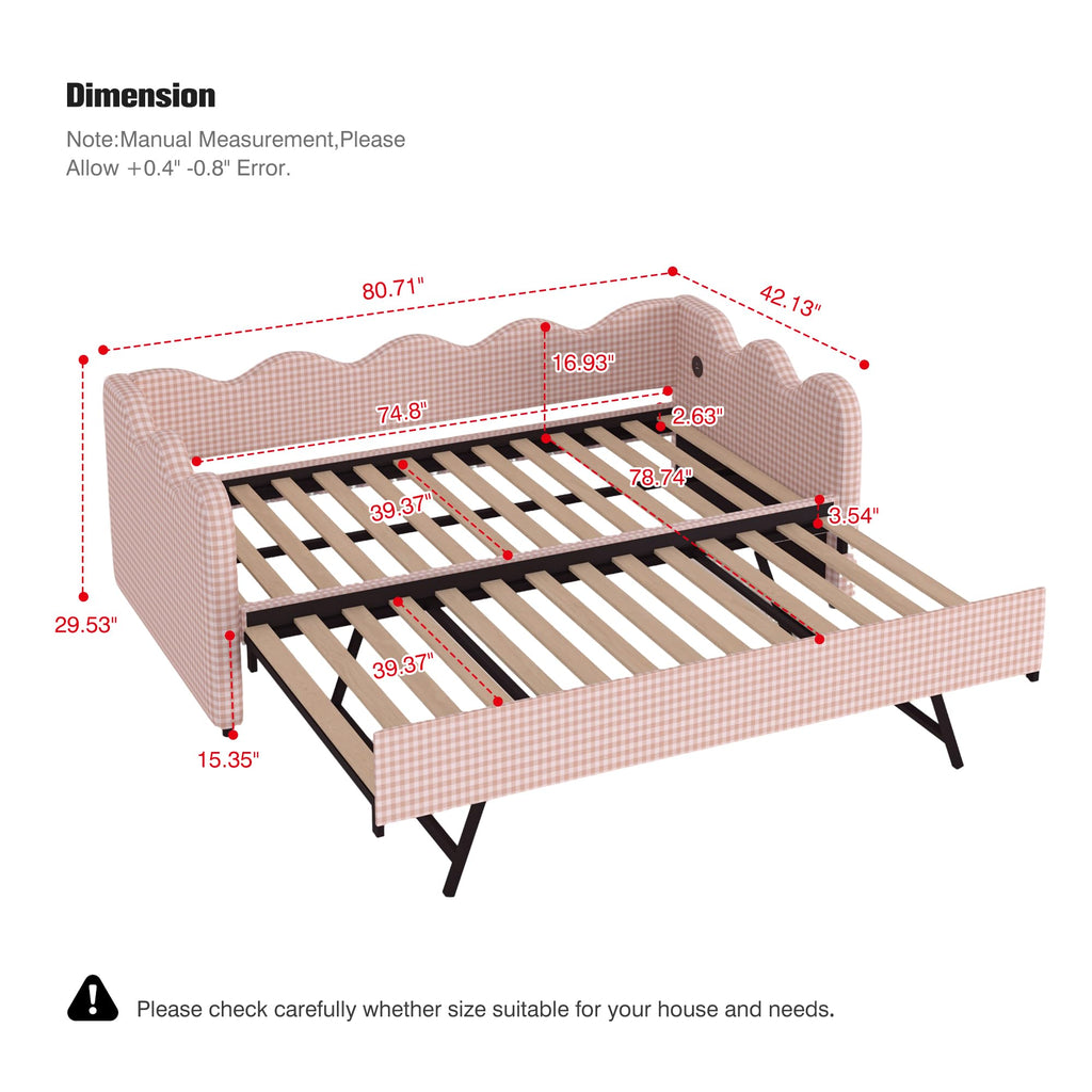 Twin Size Daybed with Trundle R4420