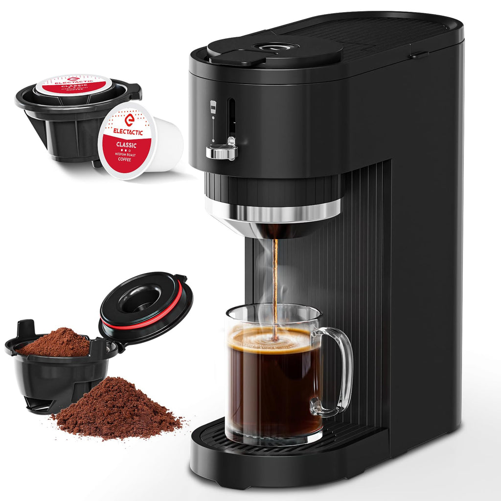 Black Single Serve Coffee Maker with 14 Oz Water Reservoir A3886
