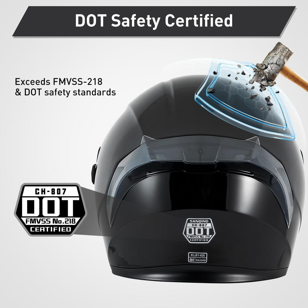 Full Face Motorcycle Helmets DOT Certified E4090