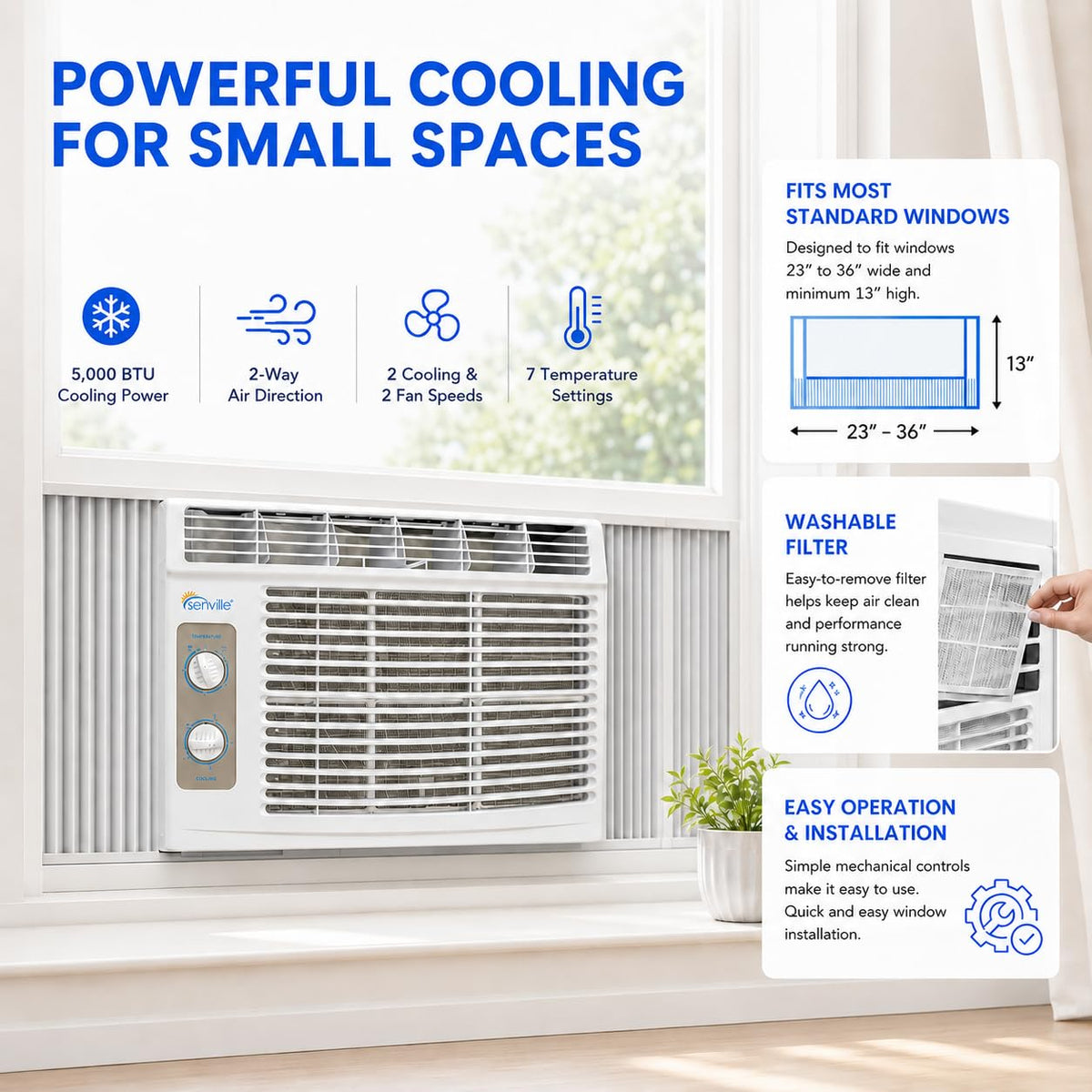 Window Air Conditioner 6000 BTU M10869