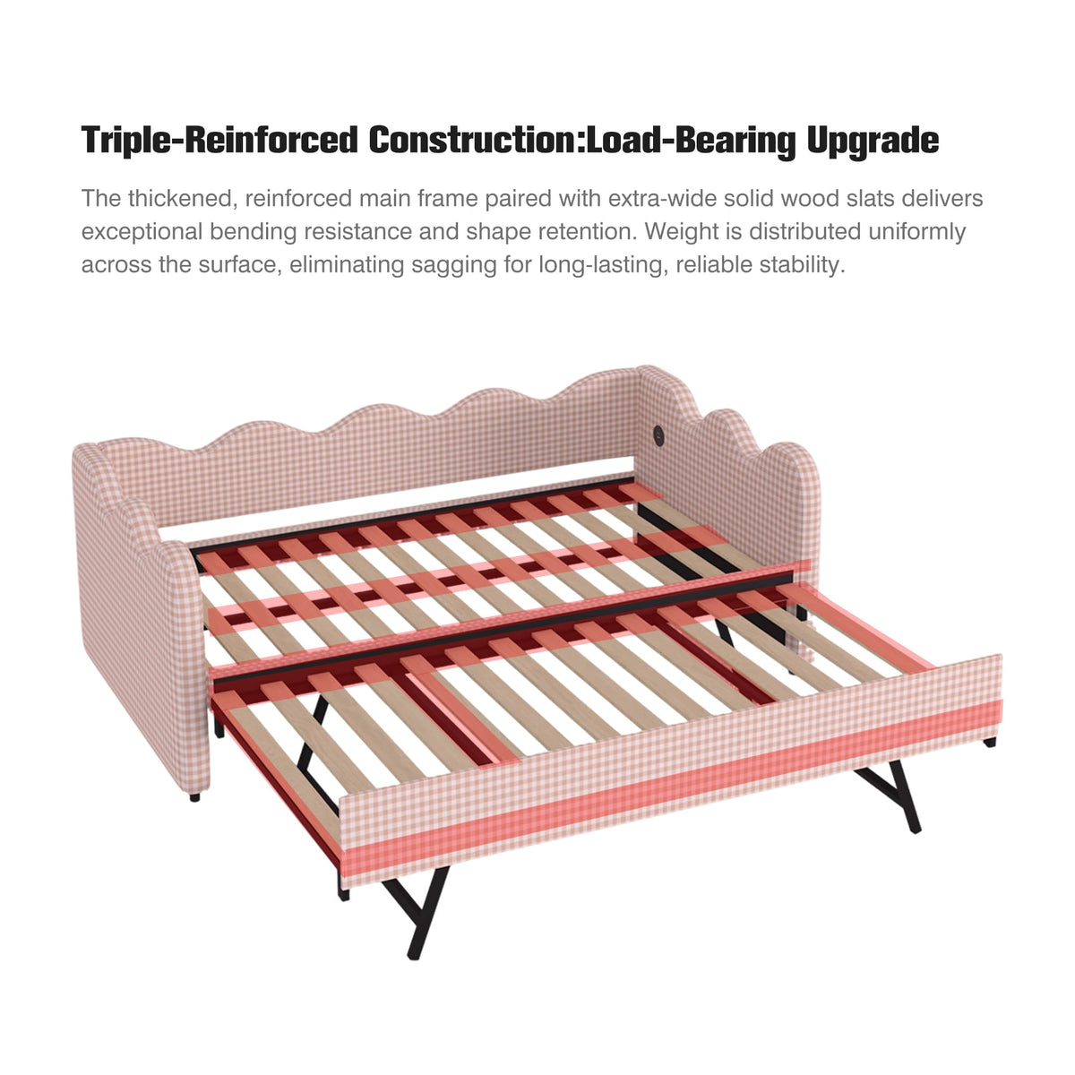 Twin Size Daybed with Trundle R4420