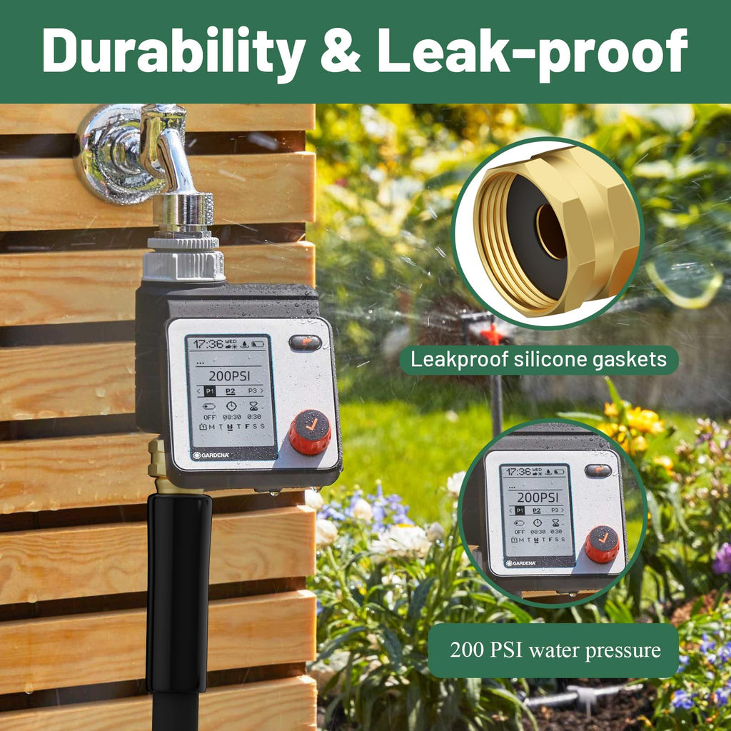100 ft 5/8 in Heavy Duty Flexible Rubber Hybrid Garden Hose U109250