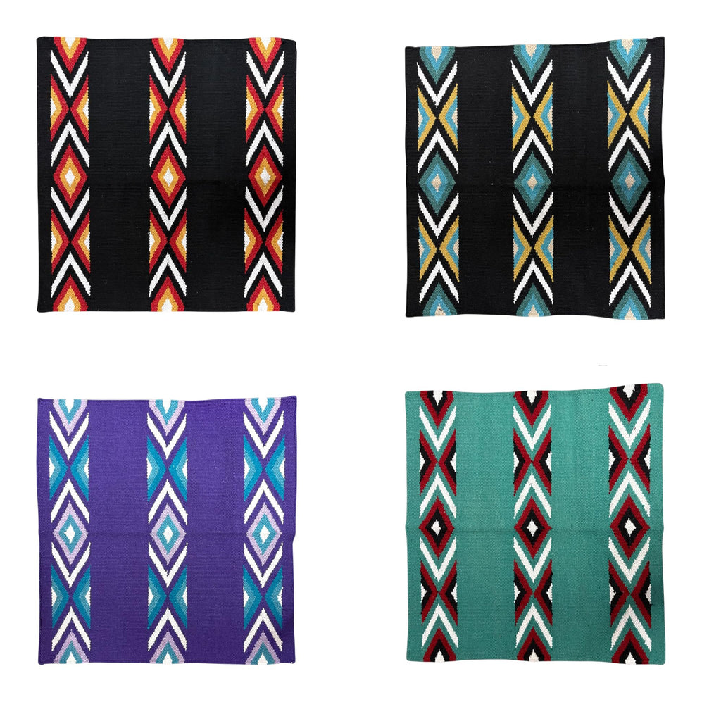 New Zealand Wool Handwoven Horse Saddle Blanket 36x34 Inches X85331