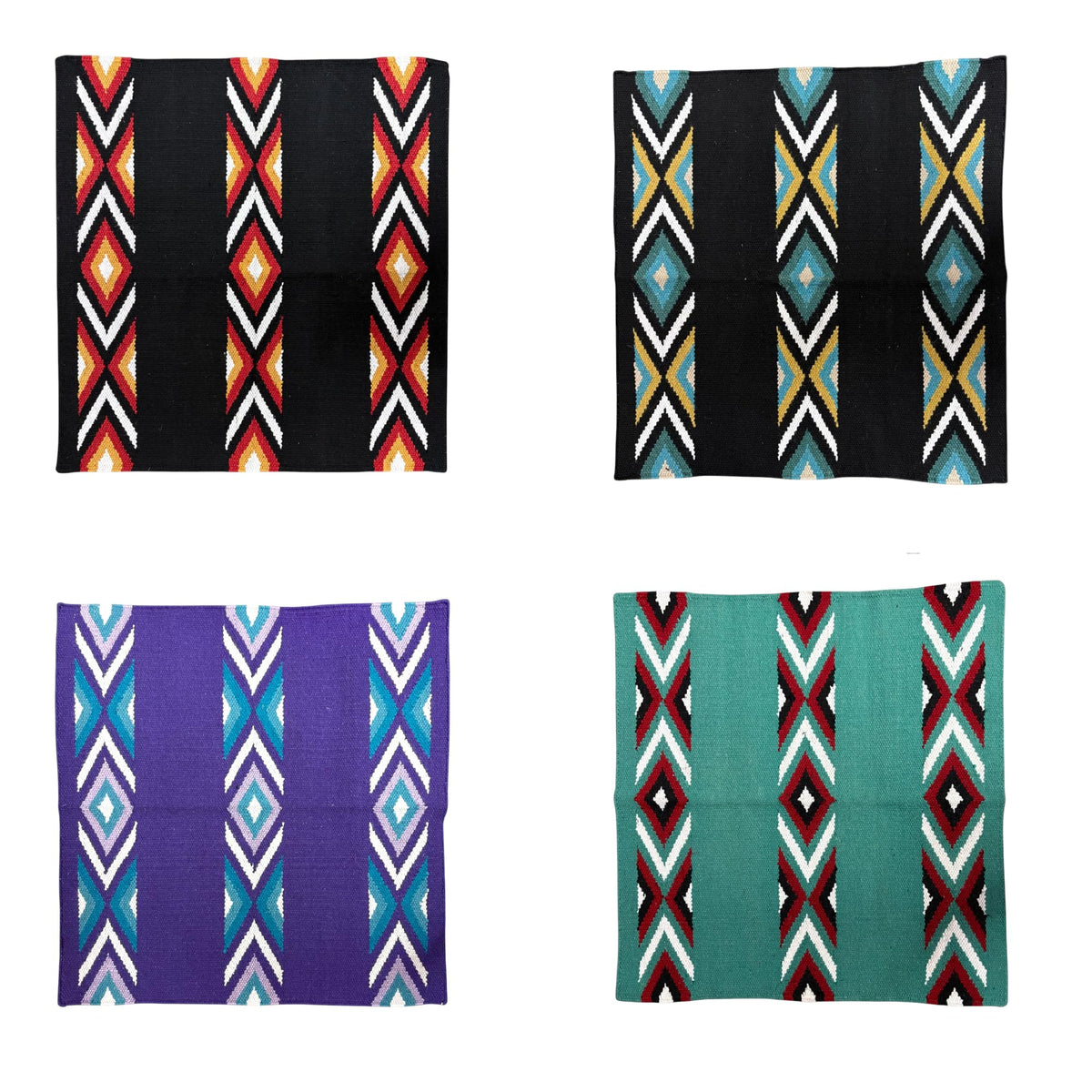 New Zealand Wool Handwoven Horse Saddle Blanket 36x34 Inches X85331