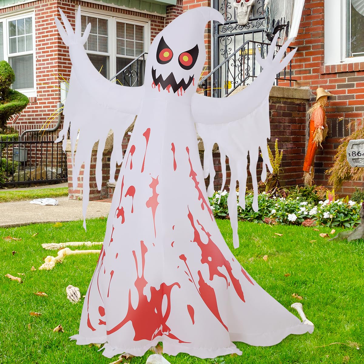 8.2 FT Inflatable Ghost with LED Lights P7545