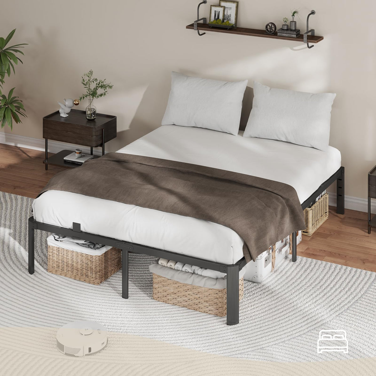 King Size 18 Inch Heavy Duty Platform Bed Frame E609