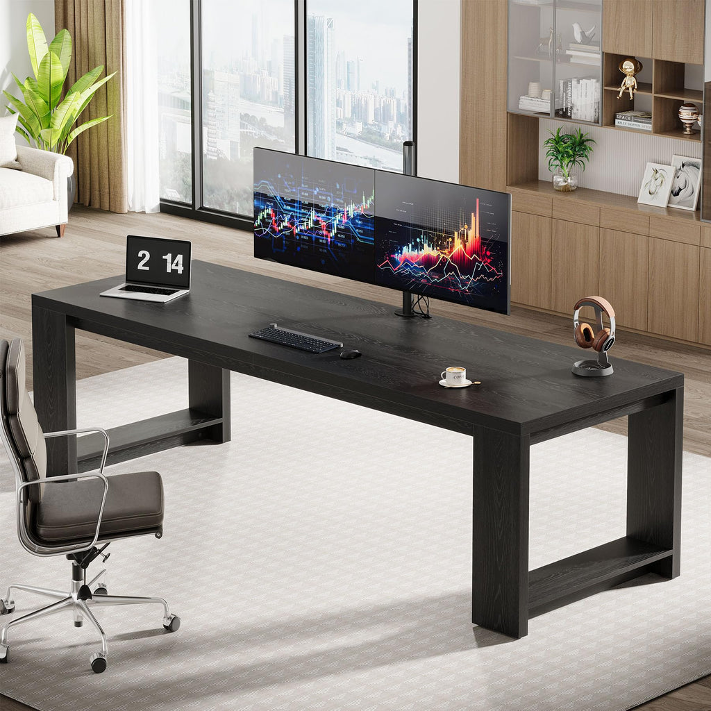 86.6-Inch Two Person Desk U51334