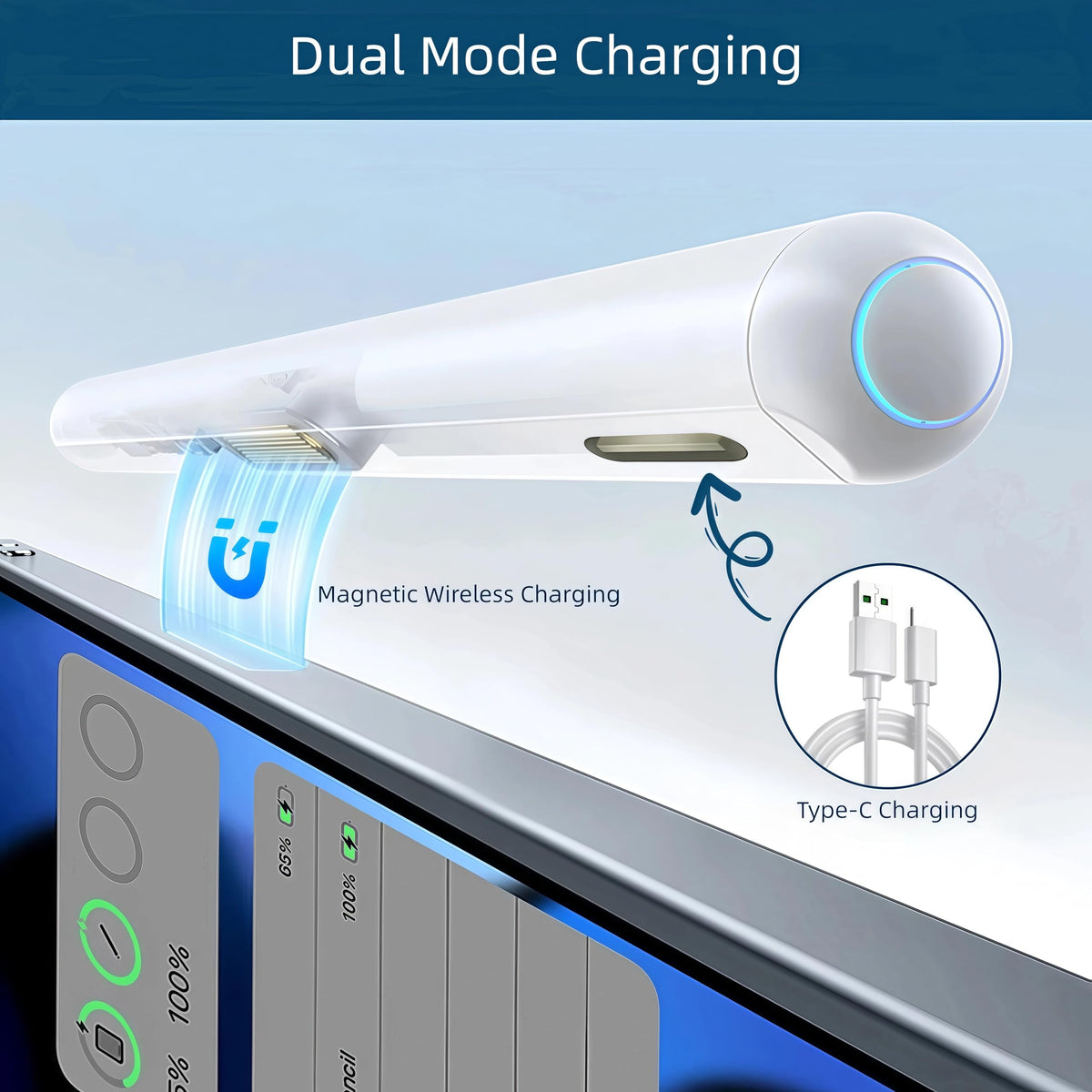 Wireless Magnetic Charging Stylus Pen for iPad E23393