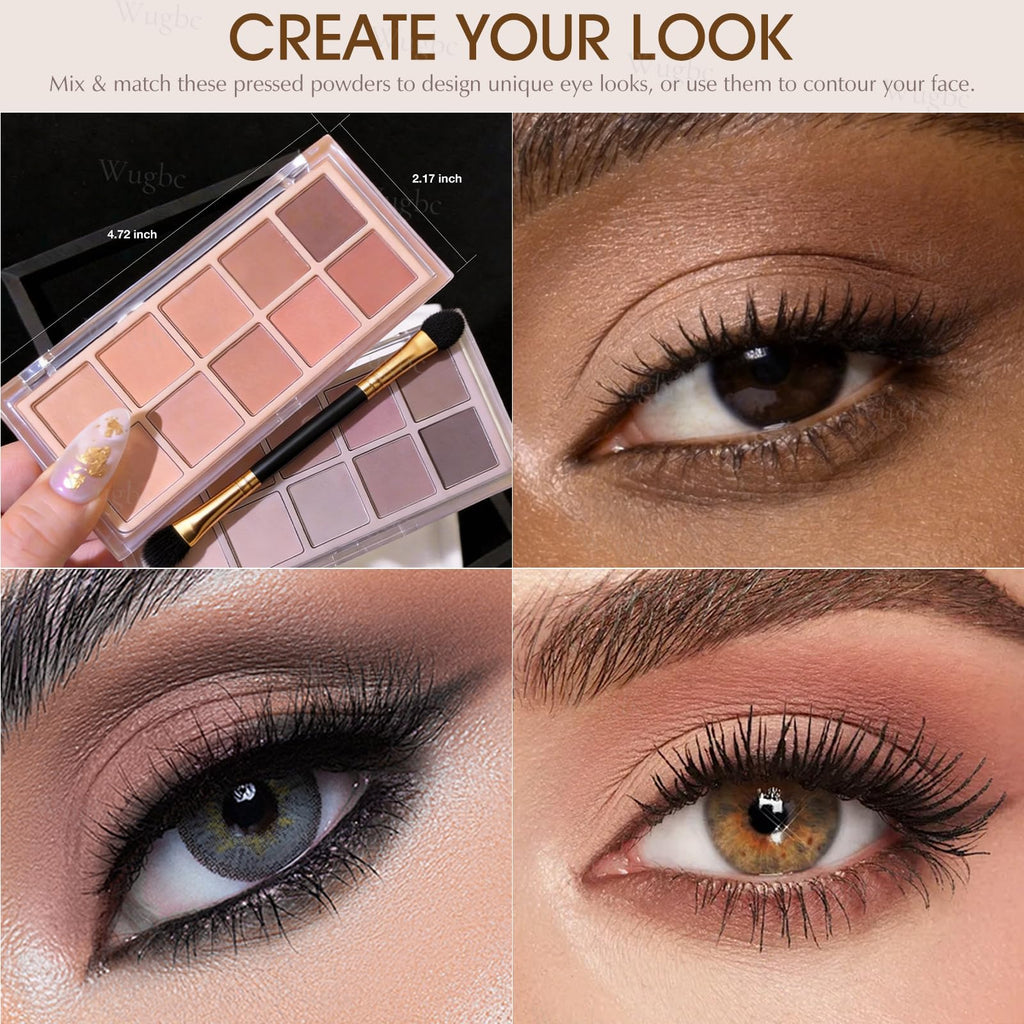 10 Colors Matte Neutral Eyeshadow Palette U992412