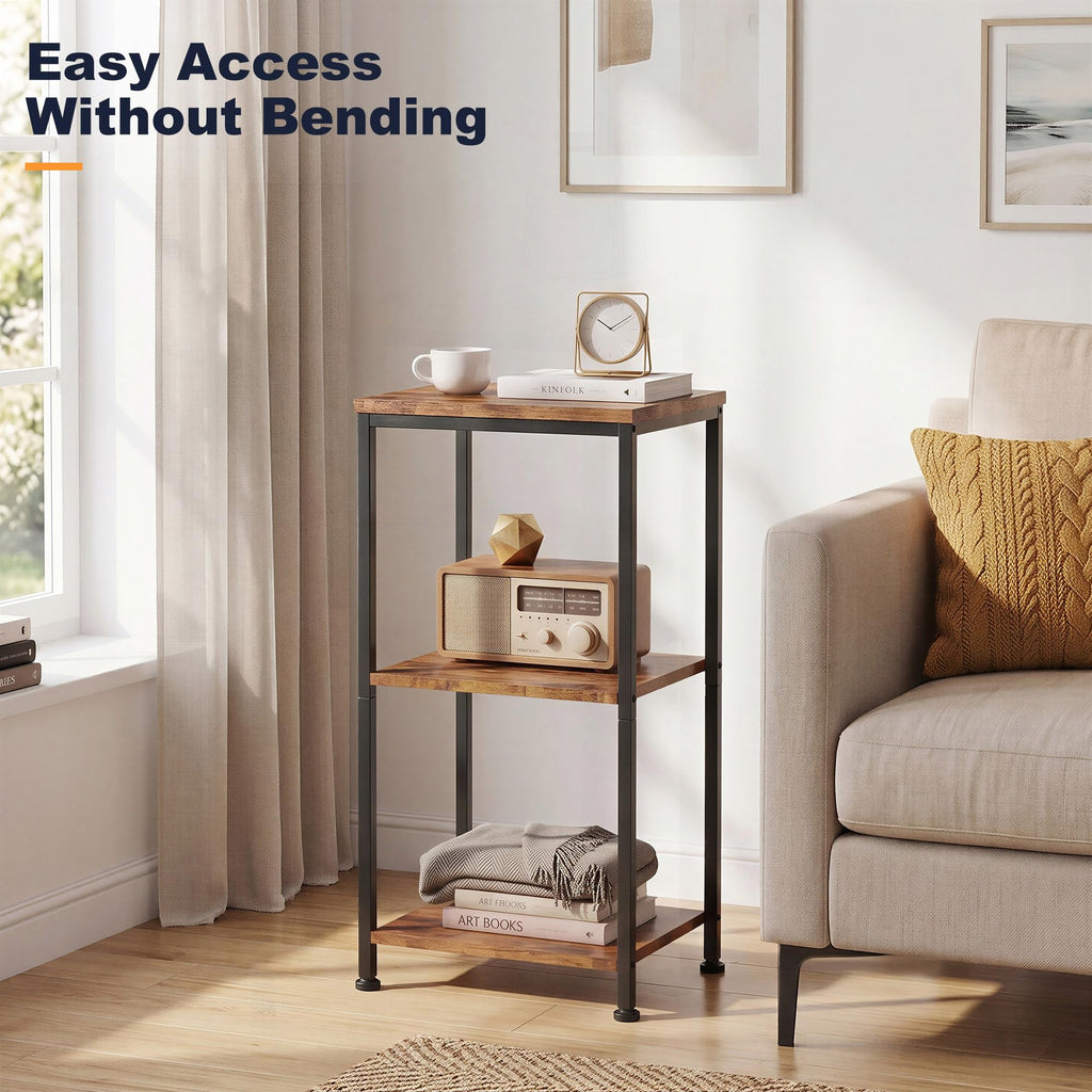 3-Tier Side Table with Adjustable Shelf A135441