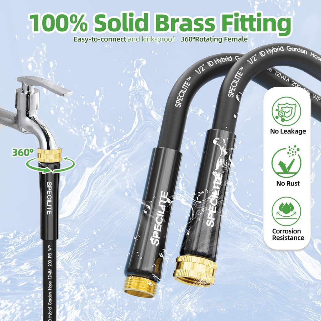 Lightweight Garden Water Hose 25 Ft x 1/2" K665