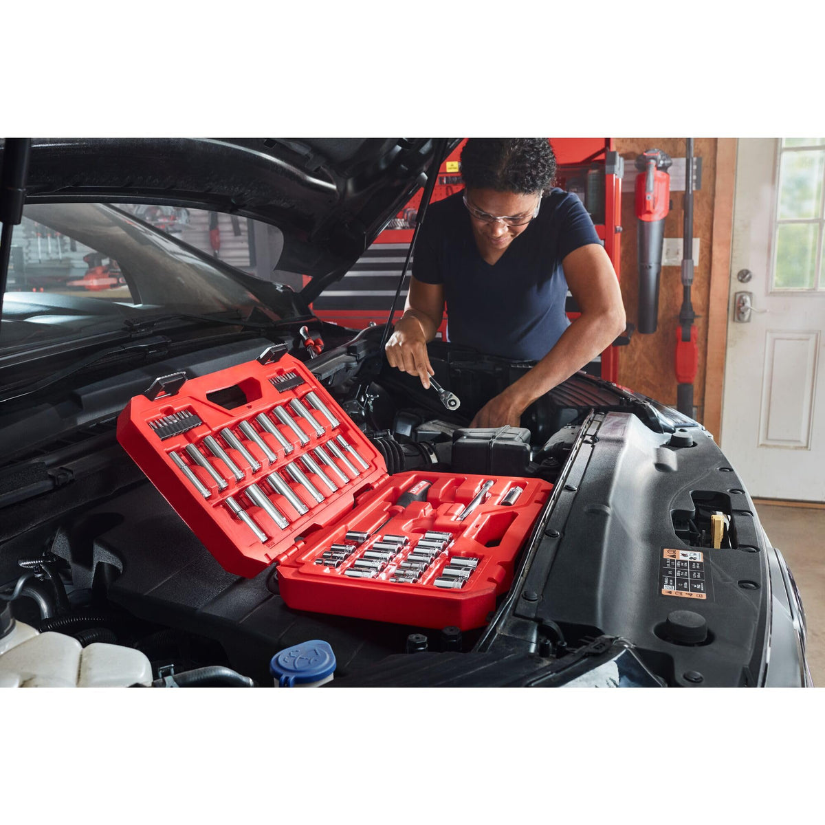 Mechanics Tool Set, 3/8 Inch Drive, 61 Piece X2883