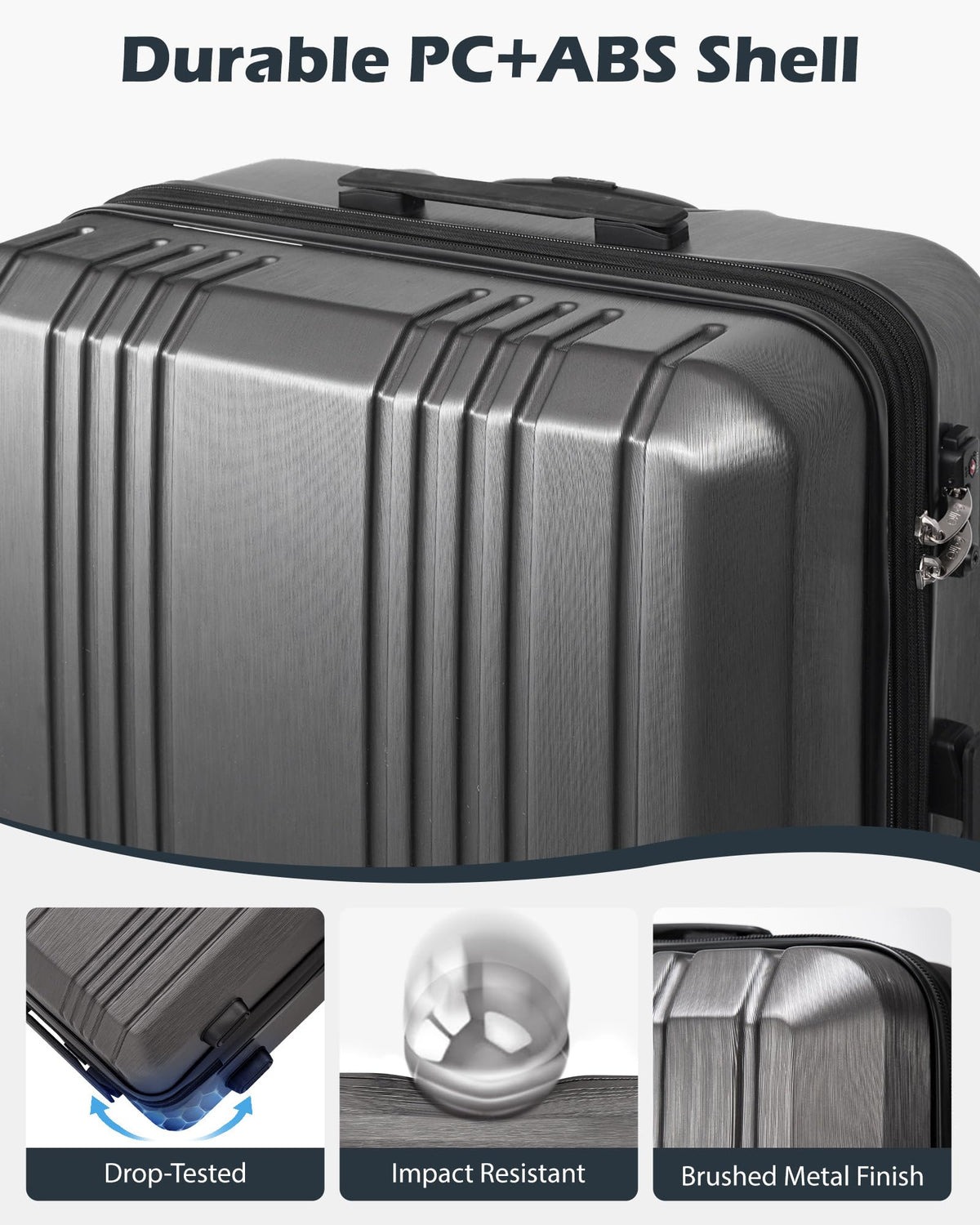 PC+ABS Hardshell Luggage with TSA Lock and Spinner Wheels A241