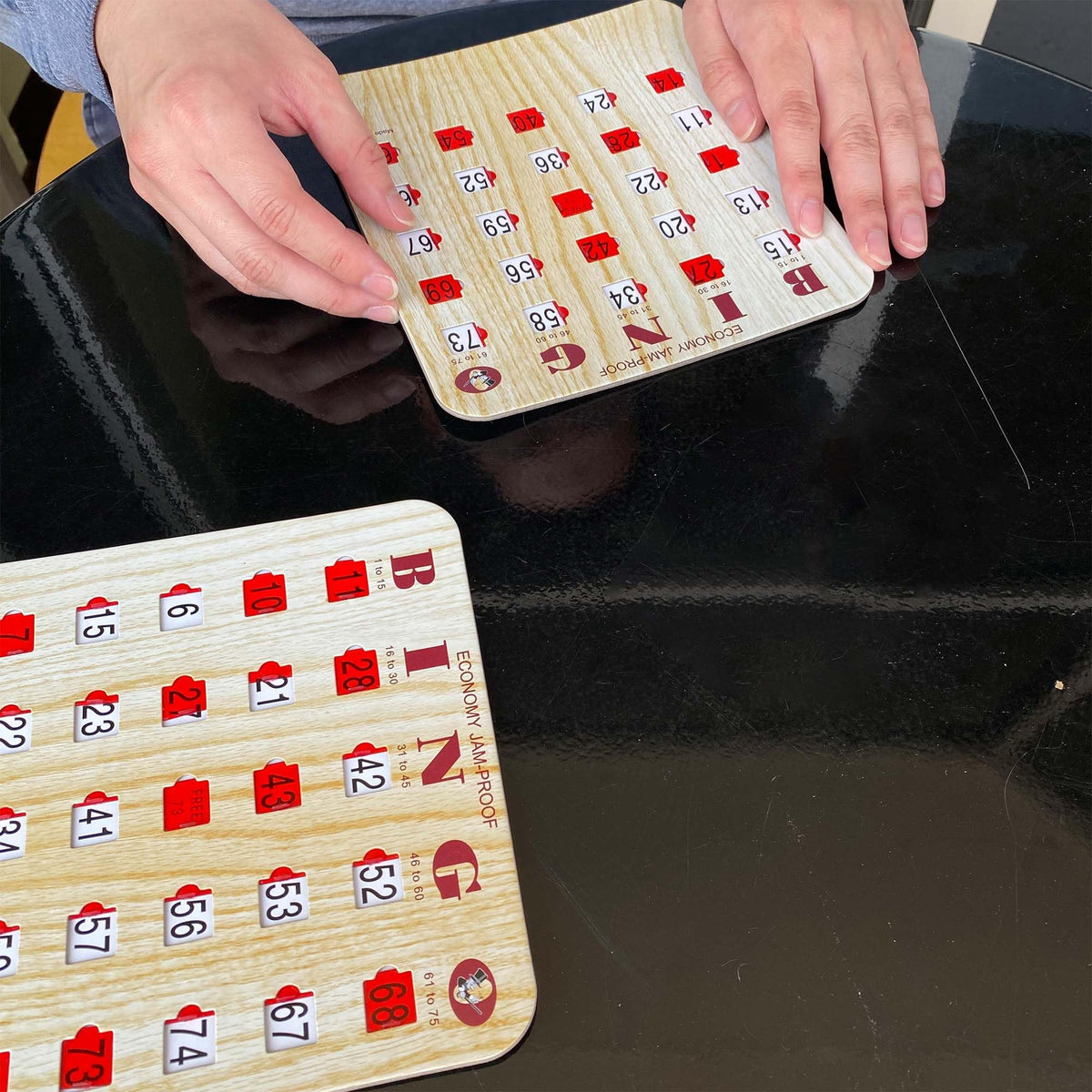 Bingo Cards with Sliding Windows 100 Pack E3783