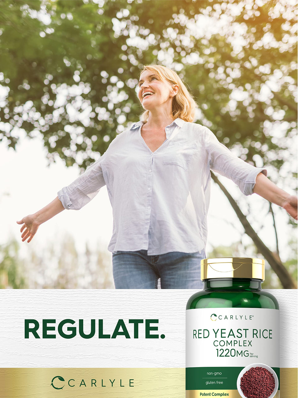 Red Yeast Rice 1220mg 120 Capsules with Policosanol F245793