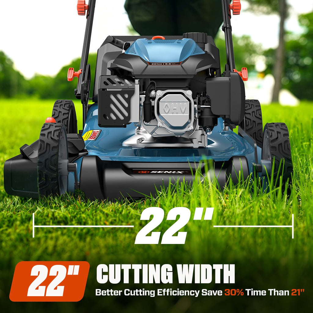 22" 3-in-1 Self Propelled Gas Lawn Mower A3099