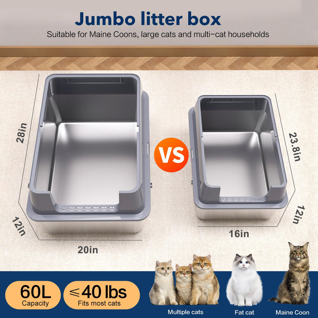 Stainless Steel XXL Litter Box N5516