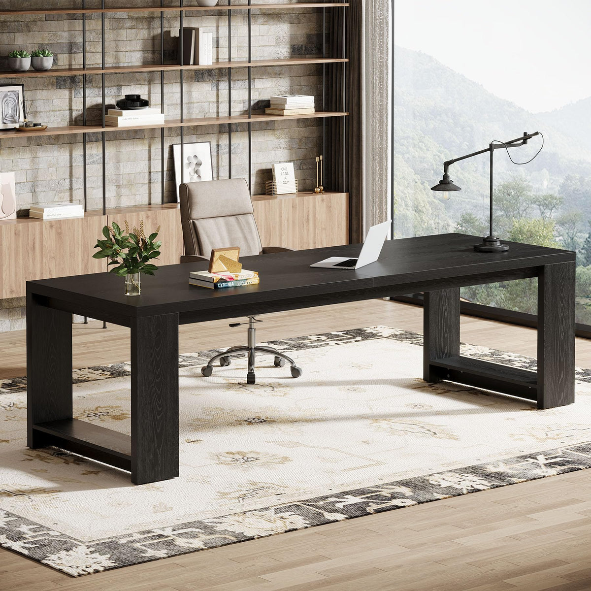 86.6-Inch Two Person Desk U51334
