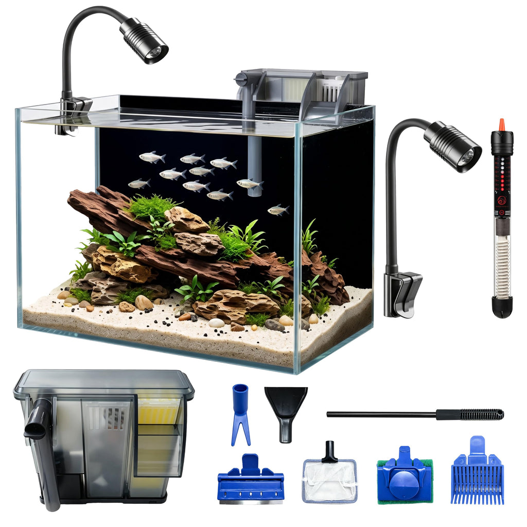 3.3 Gallon Glass Aquarium Kit J6615