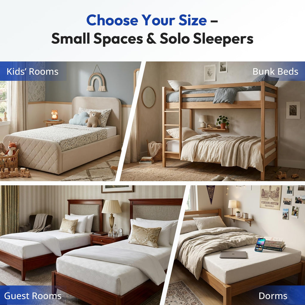 5 Inch Cooling Gel Memory Foam Twin Mattress O4181