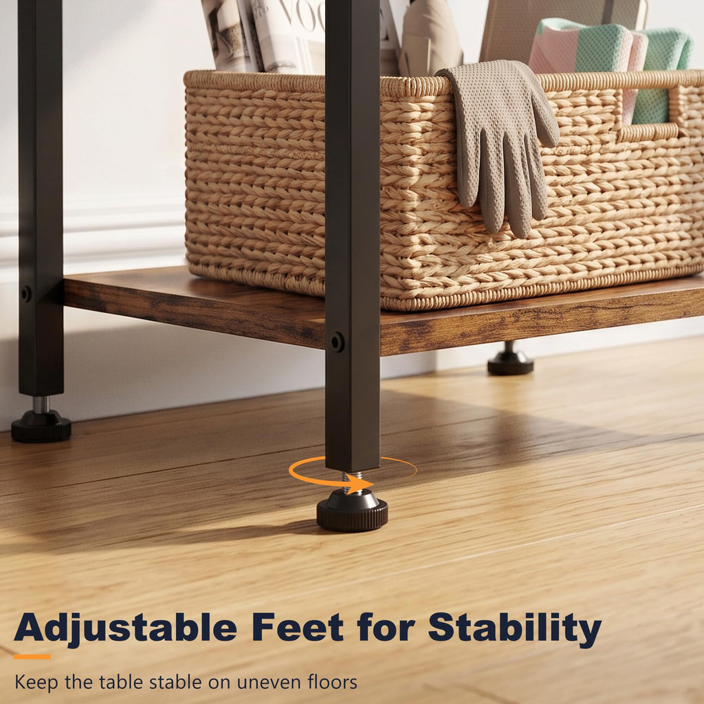 3-Tier Side Table with Adjustable Shelf A135441