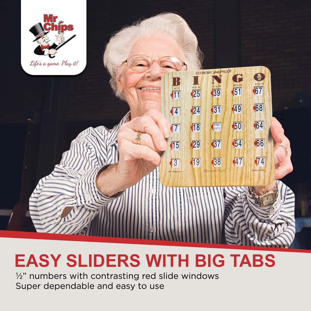 Bingo Cards with Sliding Windows 100 Pack E3783