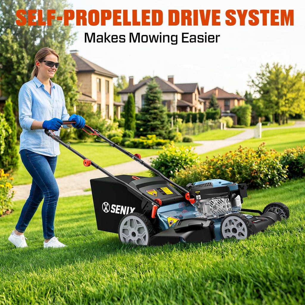 22" 3-in-1 Self Propelled Gas Lawn Mower A3099