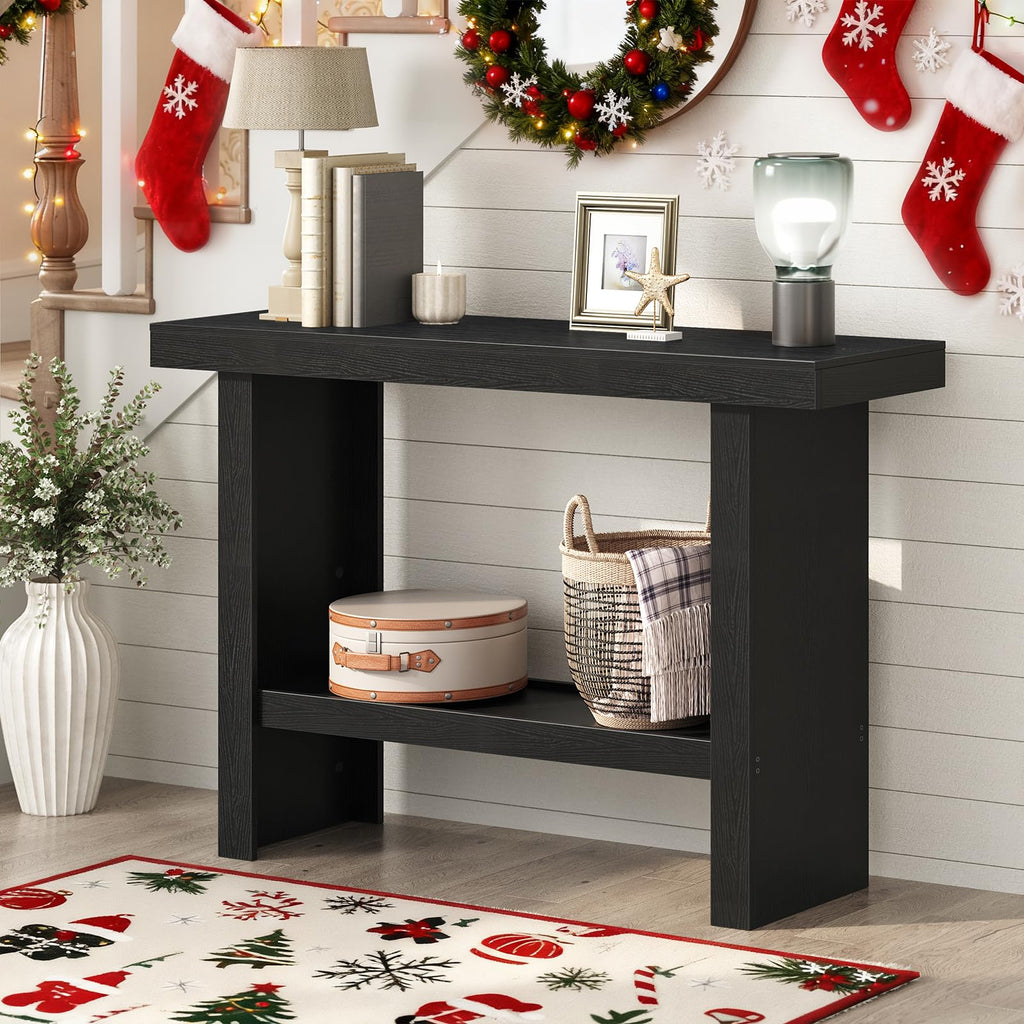 Black Rectangular Console Table X6506