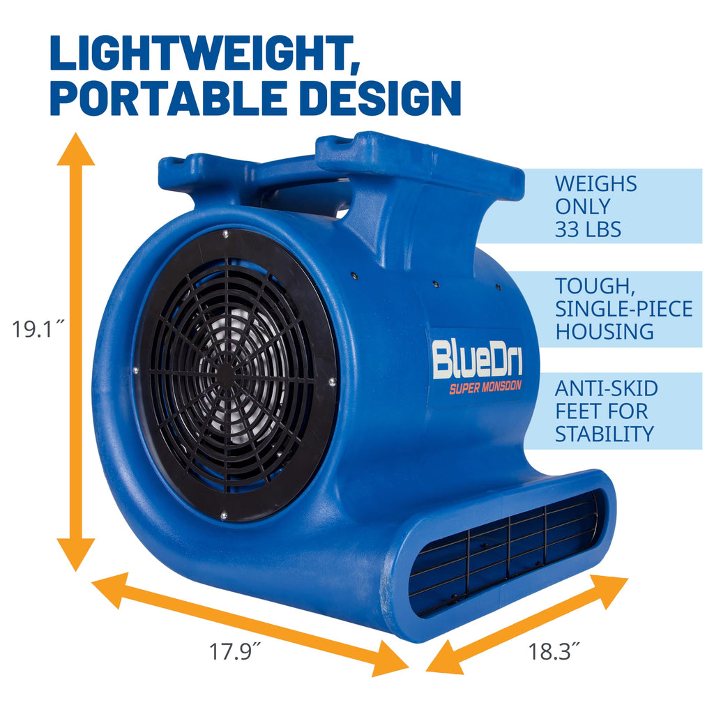1 HP 4050 CFM Air Mover Blower Fan U2034