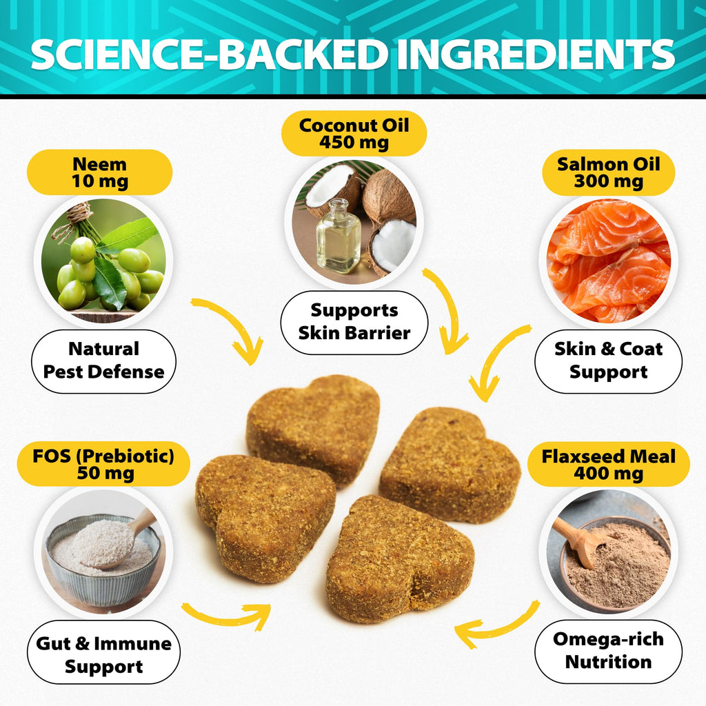 Natural Flea & Tick Chews for Dogs X801