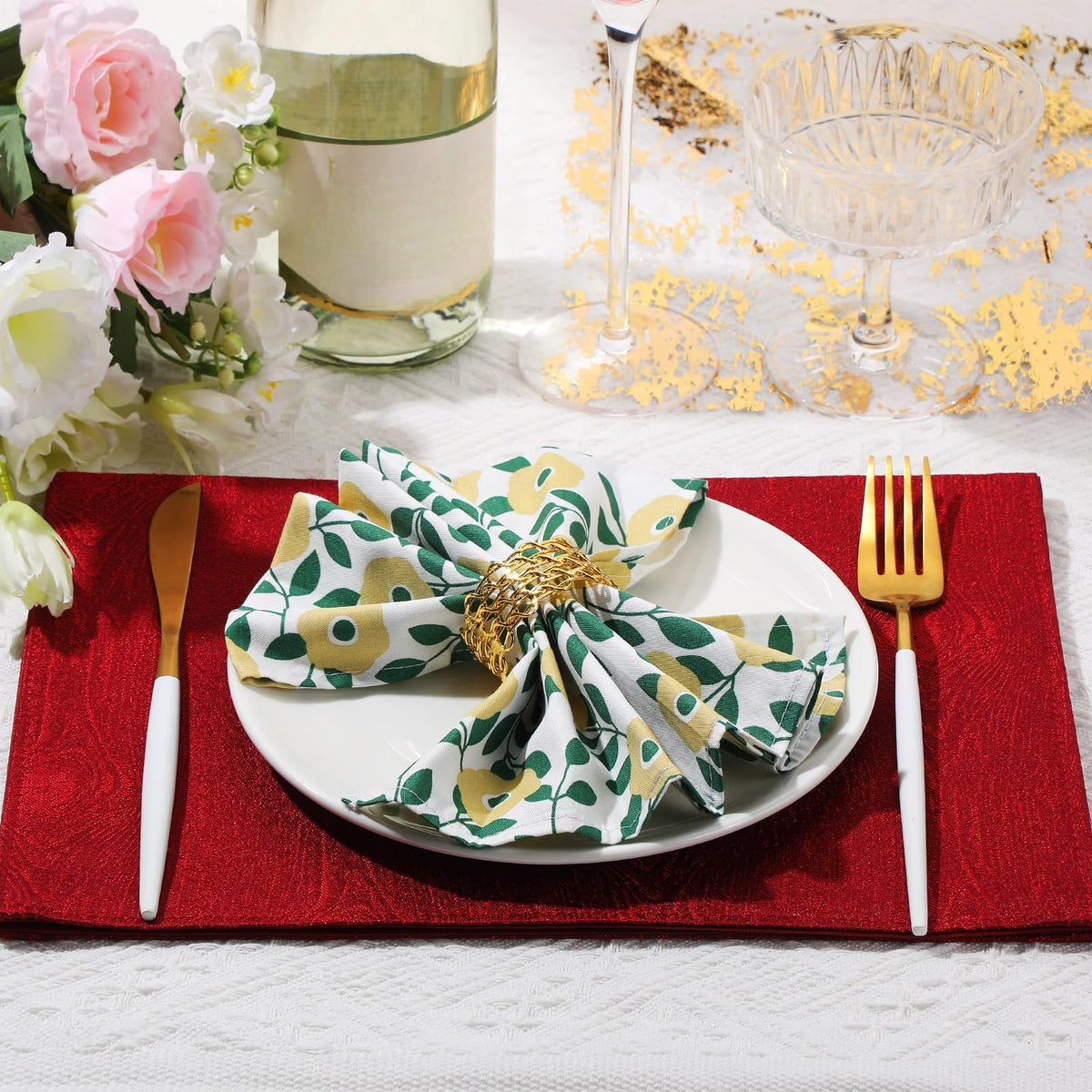 Cotton Cloth Napkins Set of 24 I305