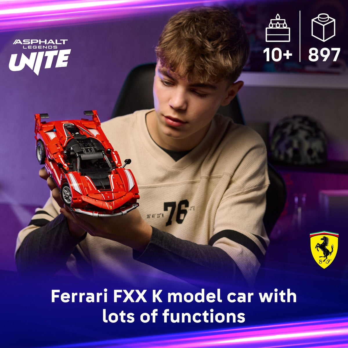 Technic Ferrari FXX K Toy Car Building Toy H375