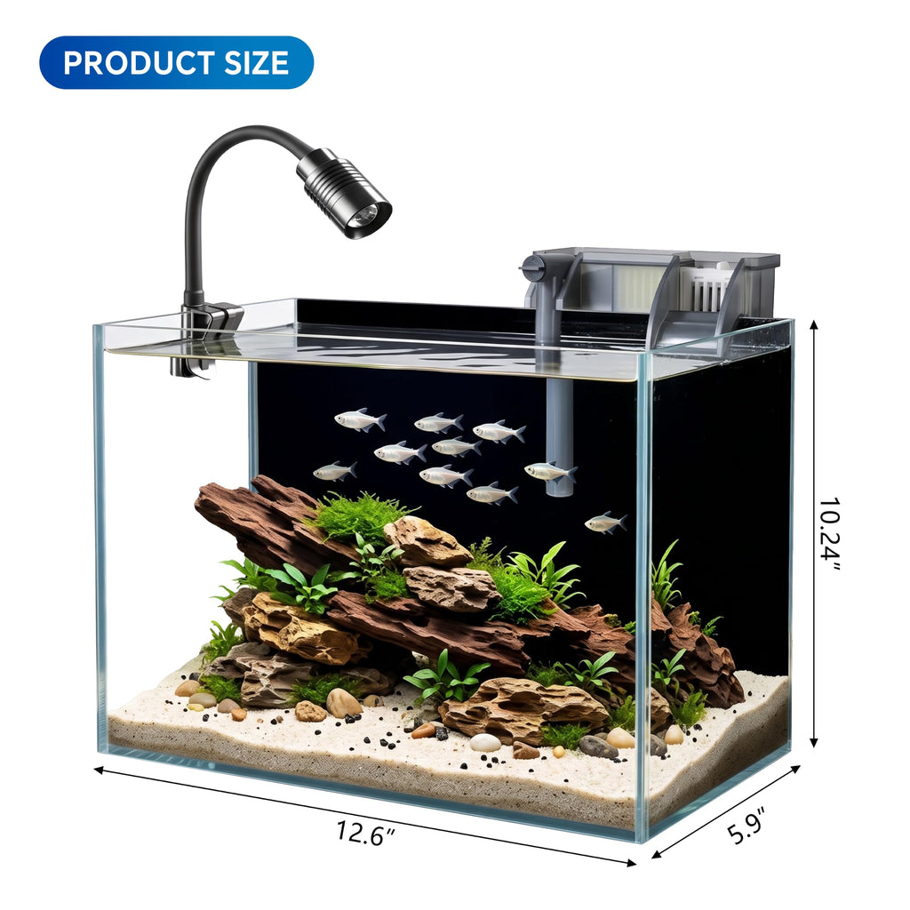 3.3 Gallon Glass Aquarium Kit J6615